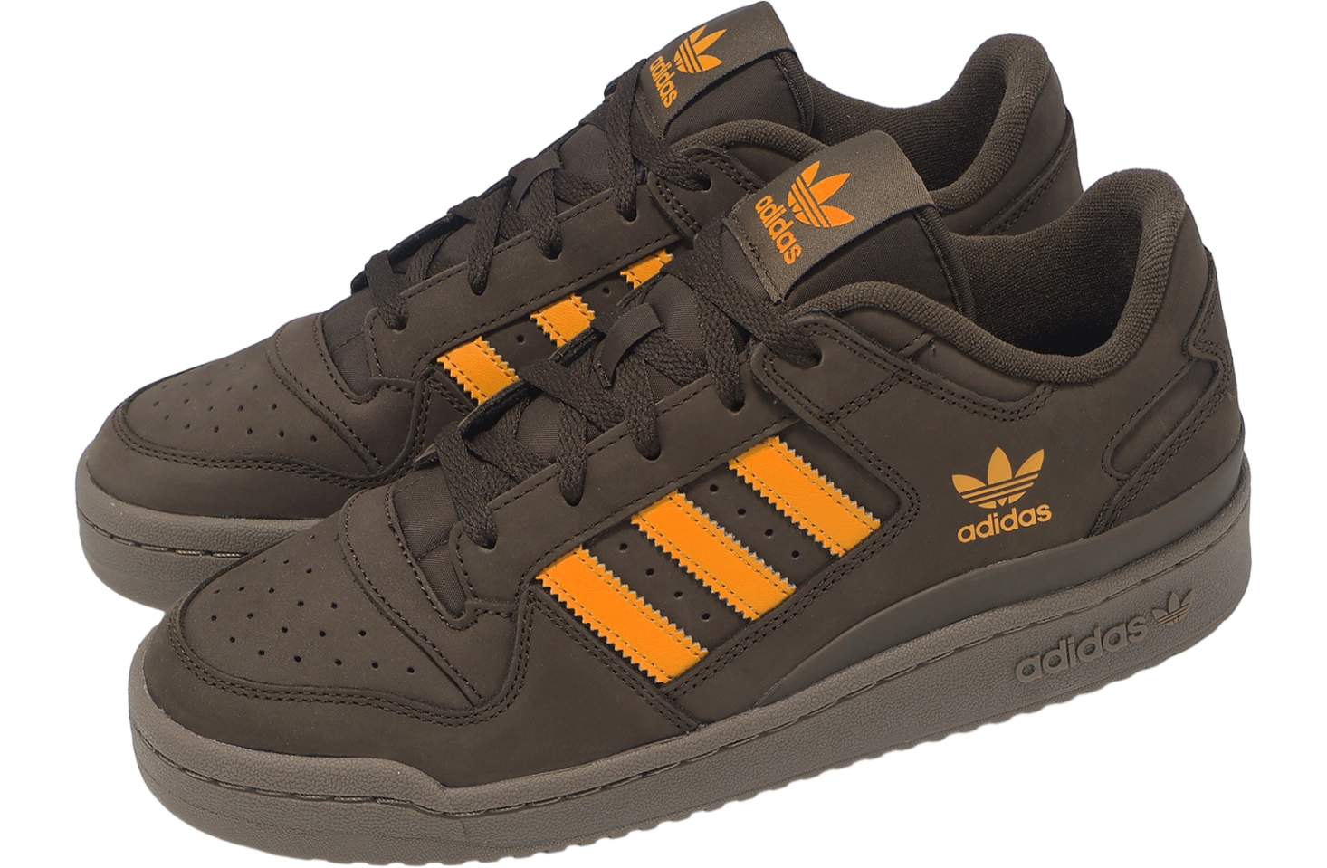 Adidas Forum Low Cl Dark Brown / Orange