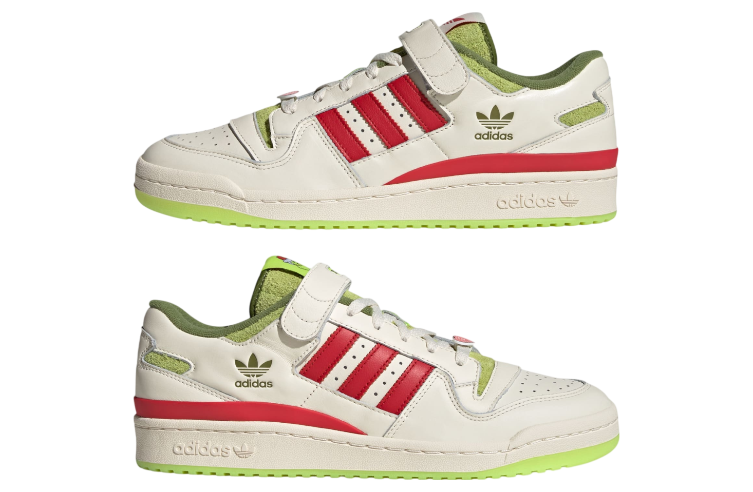 Adidas Forum Low x The Grinch Cream White / Collegiate Red