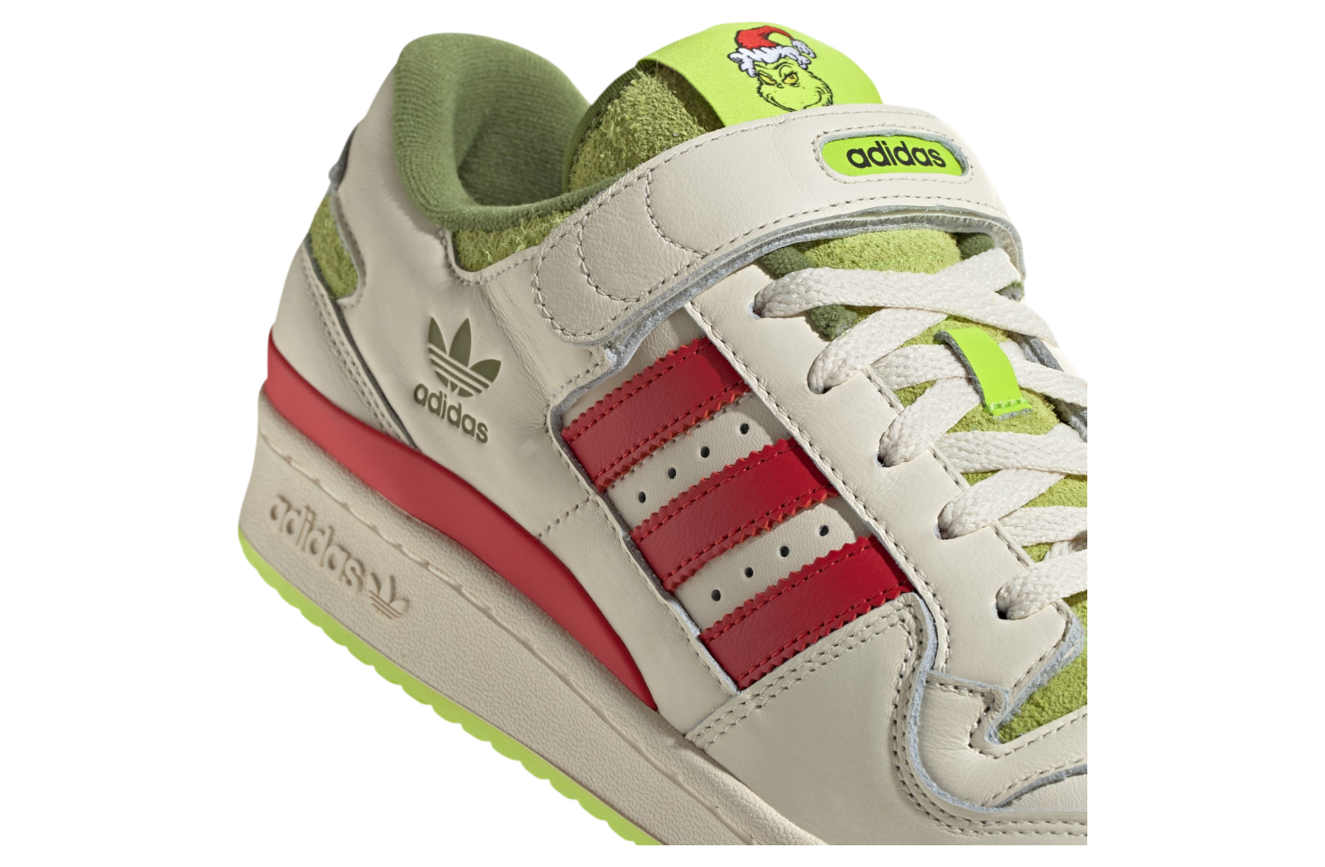 Adidas Forum Low x The Grinch Cream White / Collegiate Red