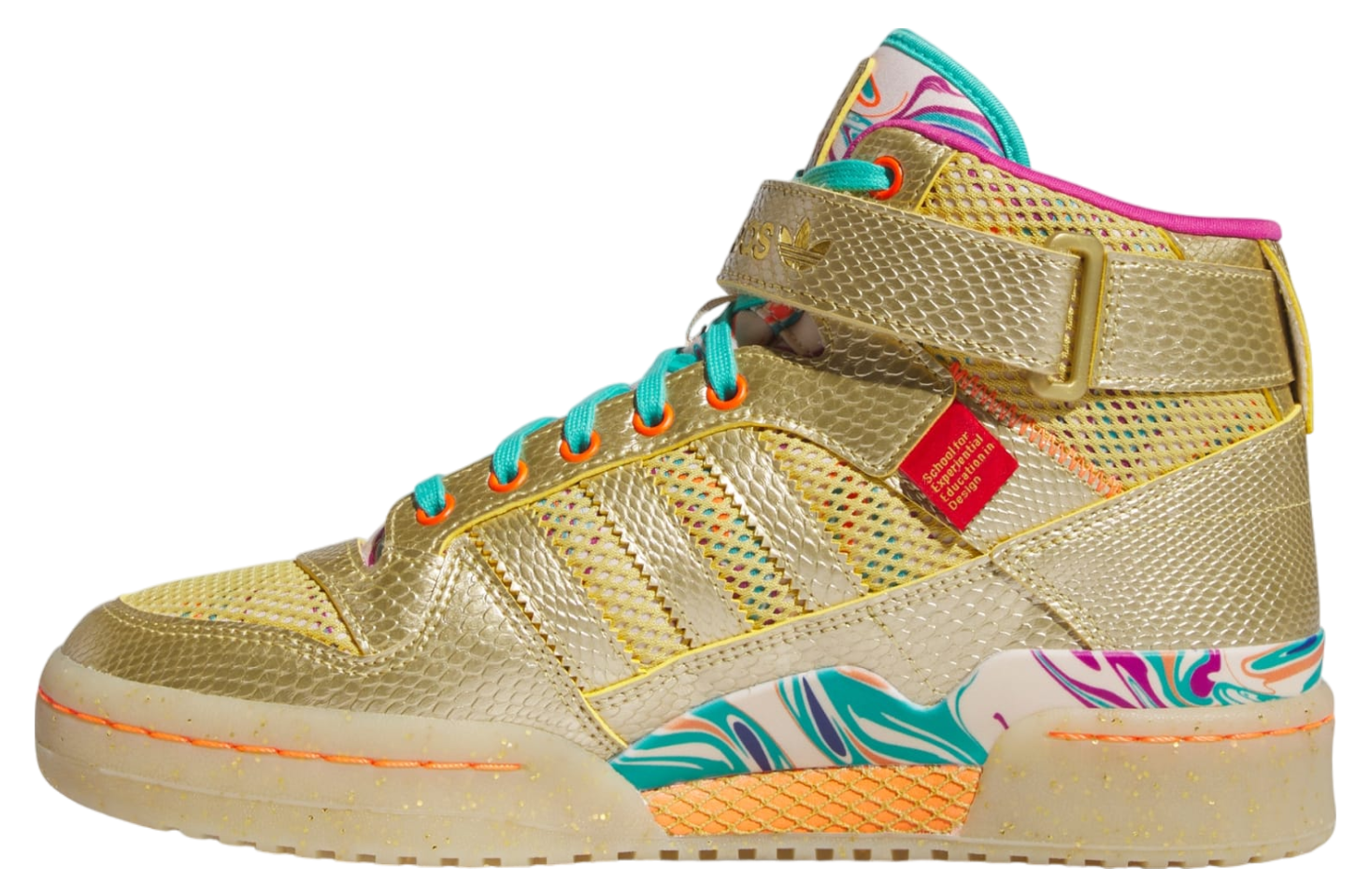 Adidas Forum Mid WMNS Triple Gold Metallic