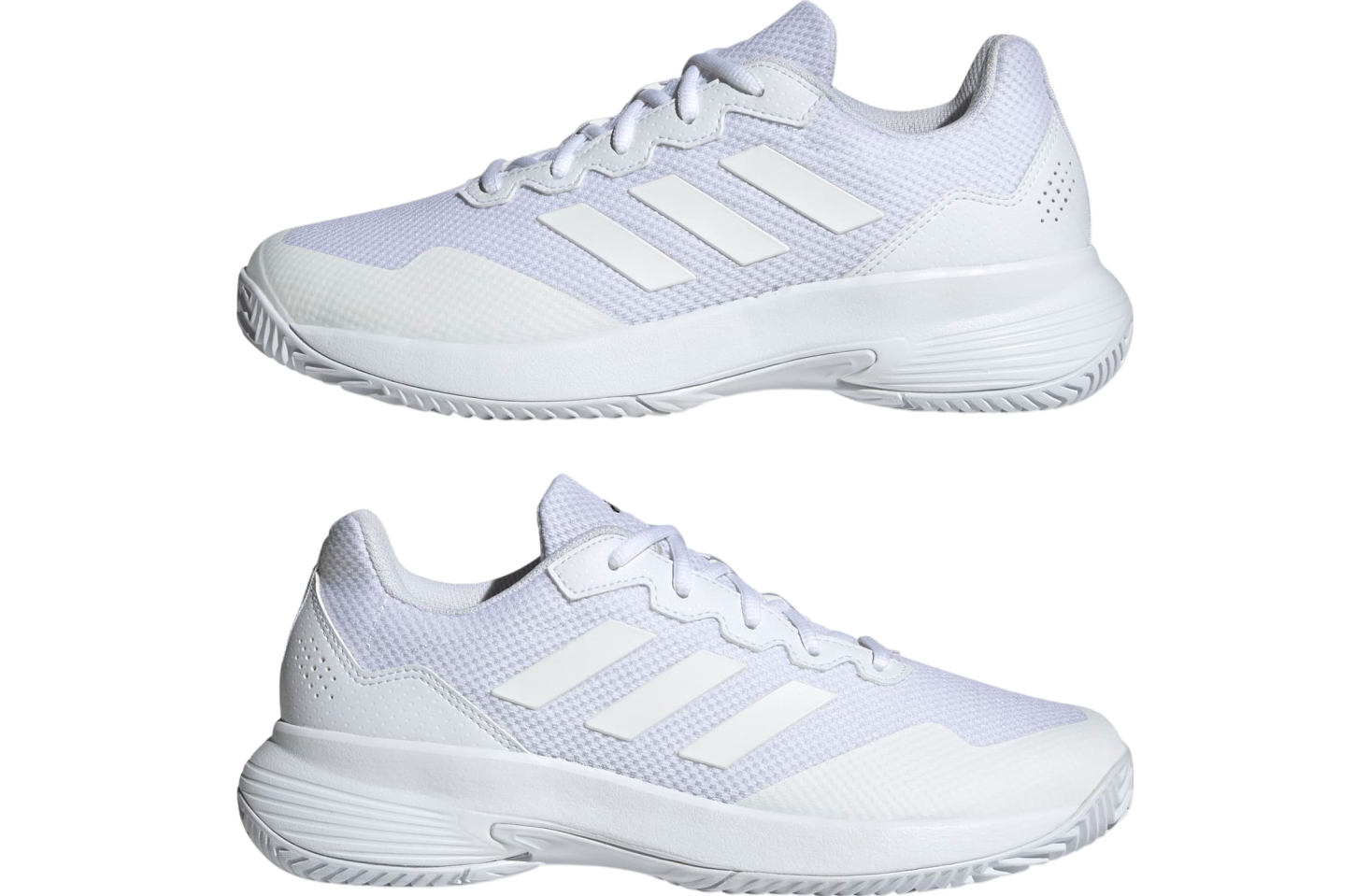 Adidas Gamecourt 2.0 Tennis Cloud White / Matte Silver