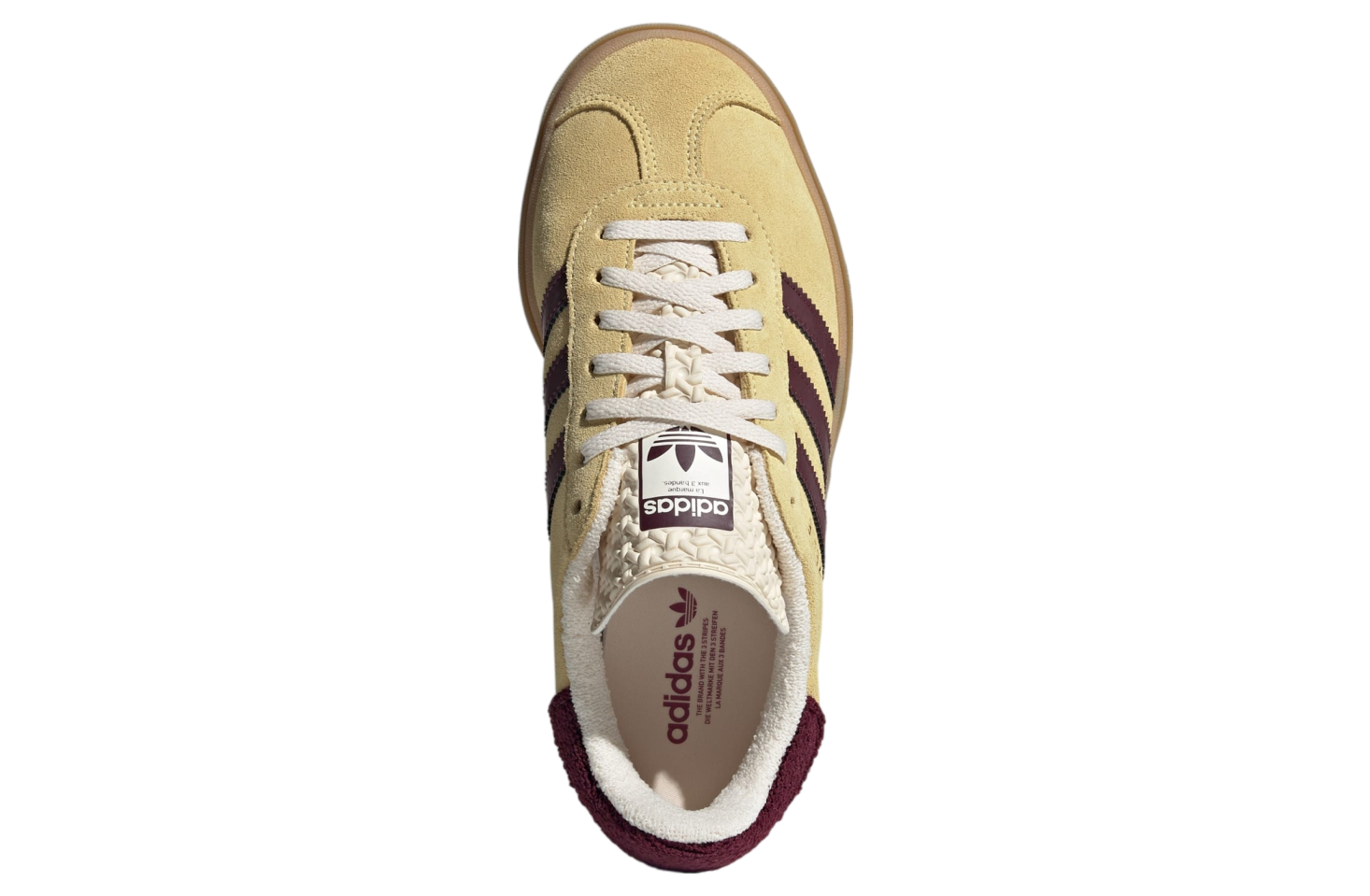 Adidas Gazelle Bold WMNS Almost Yellow / Maroon