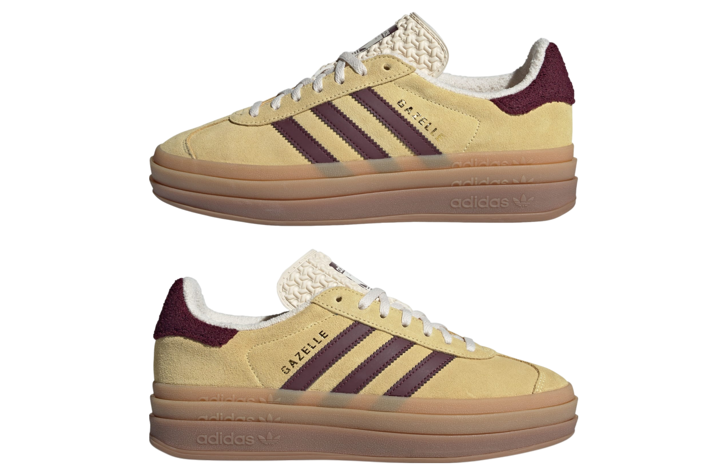 Adidas Gazelle Bold WMNS Almost Yellow / Maroon