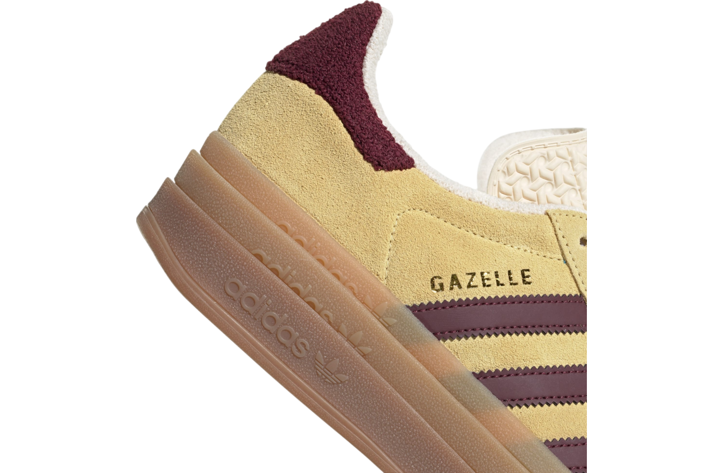 Adidas Gazelle Bold WMNS Almost Yellow / Maroon