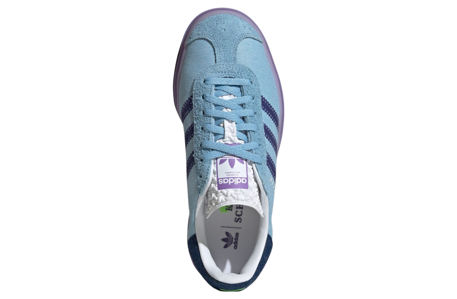 Adidas Gazelle Bold x Kseniaschnaider WMNS Light Blue / Cloud White