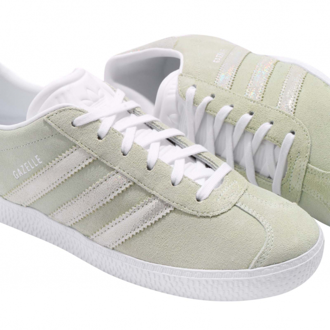 adidas Gazelle GS Aero Green Footwear White