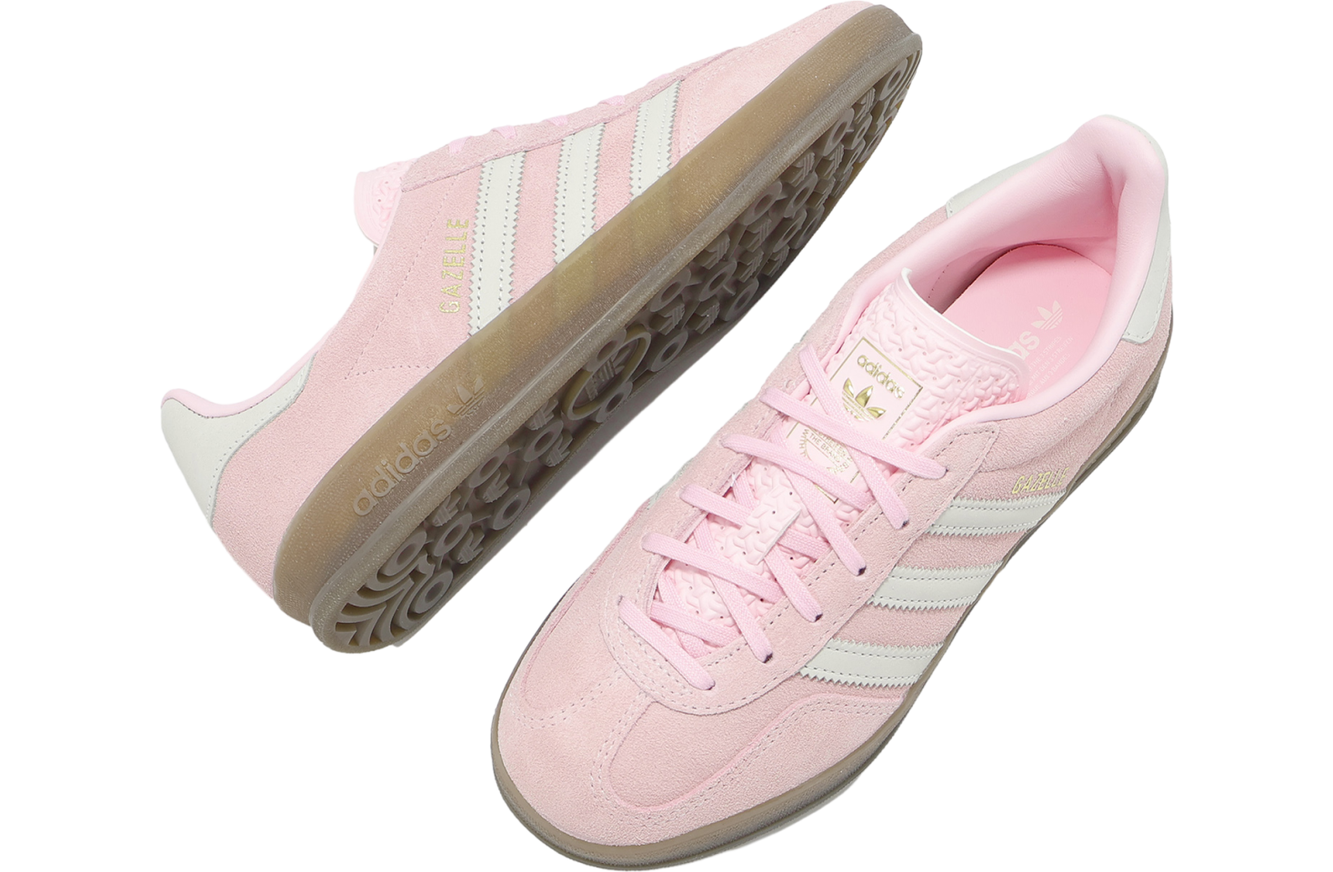 adidas GAZELLE INDOOR W CLEAR PINK/OFF WHITE/GUM 国内発送 adidas Gazelle Indoor Shoes - Pink | Free Shipping with