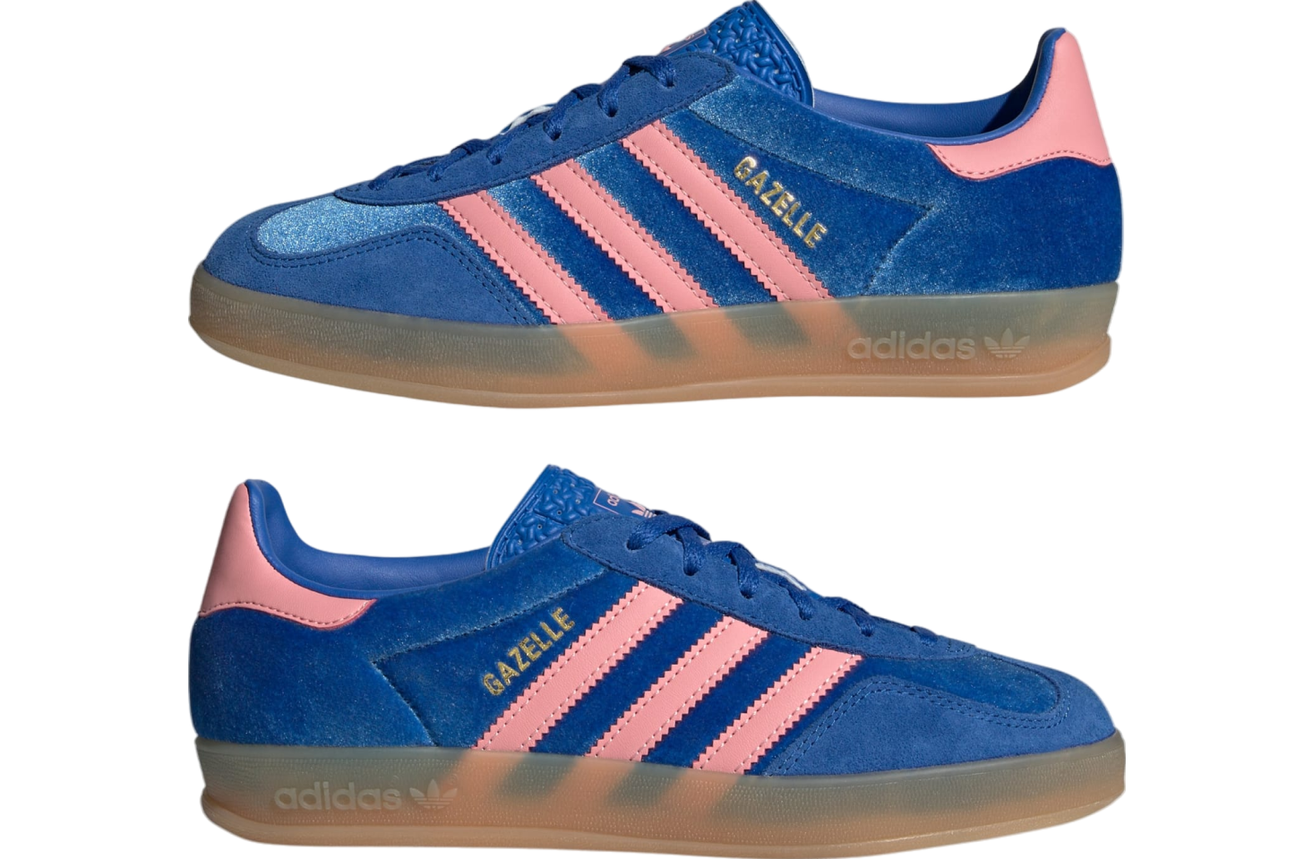 Adidas Gazelle Indoor WMNS Blue / Semi Pink Spark / Gum