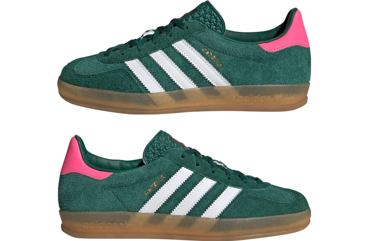 Adidas Gazelle Indoor WMNS Collegiate Green / Cloud White / Lucid Pink