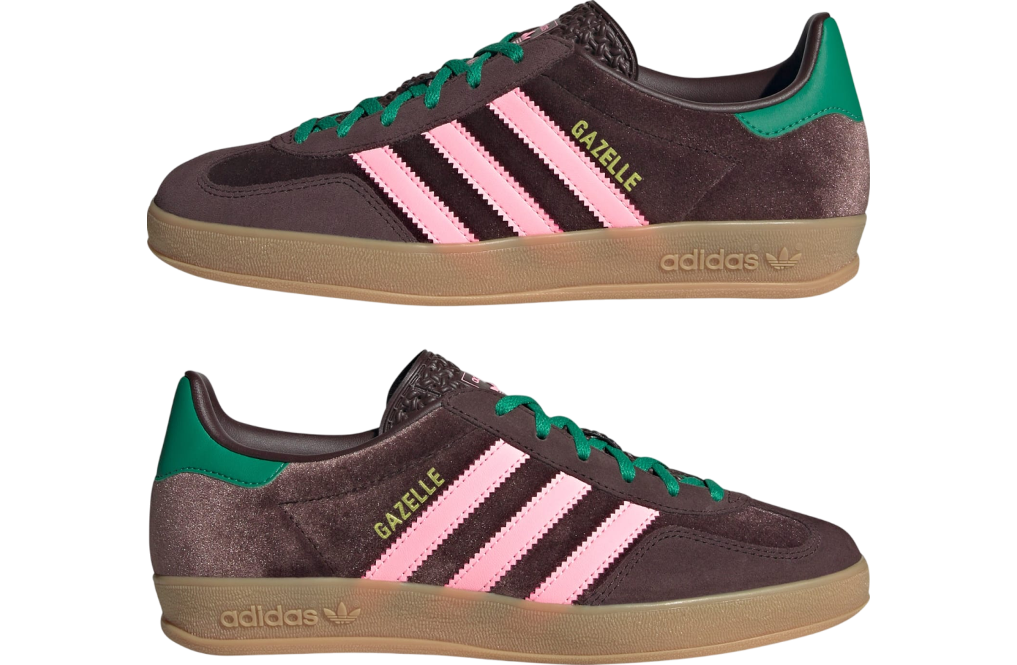 Adidas Gazelle Indoor WMNS Dark Brown / Glow Pink