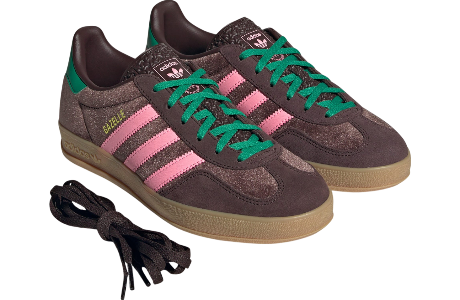 Adidas Gazelle Indoor WMNS Dark Brown / Glow Pink