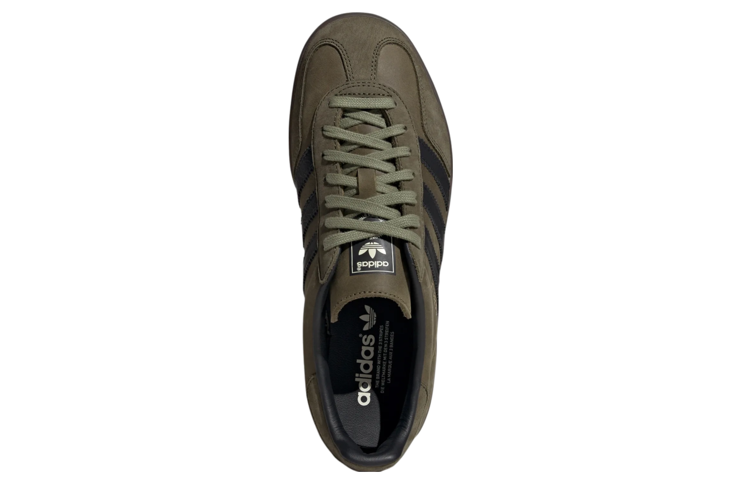 Adidas Gazelle Indoor WMNS Focus Olive / Core Black / Gum