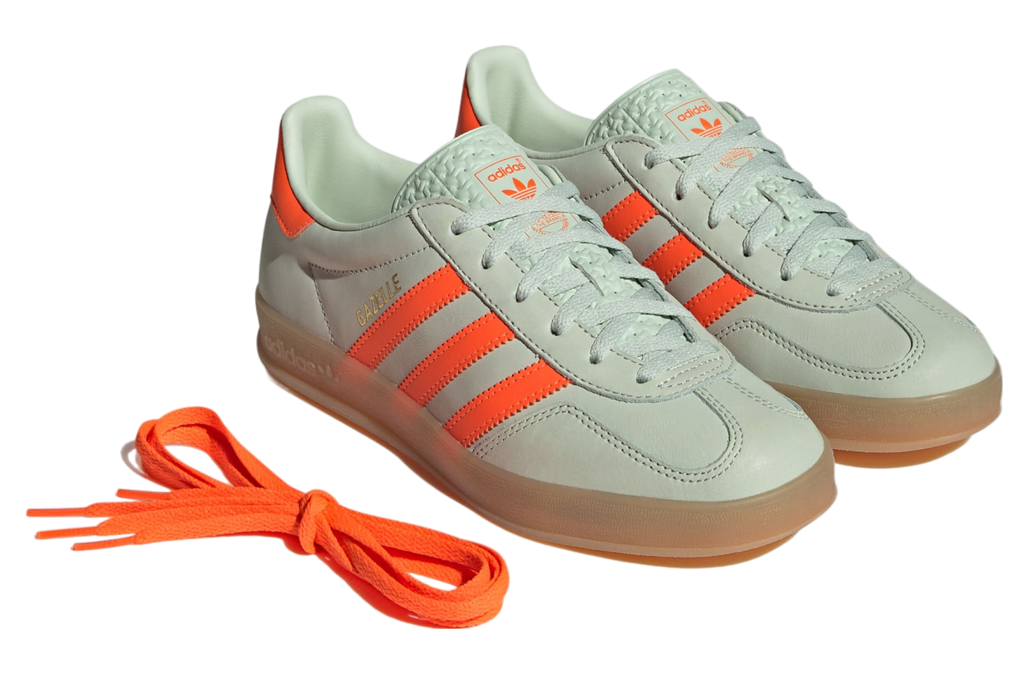 Adidas Gazelle Indoor WMNS Linen Green / Solar Orange