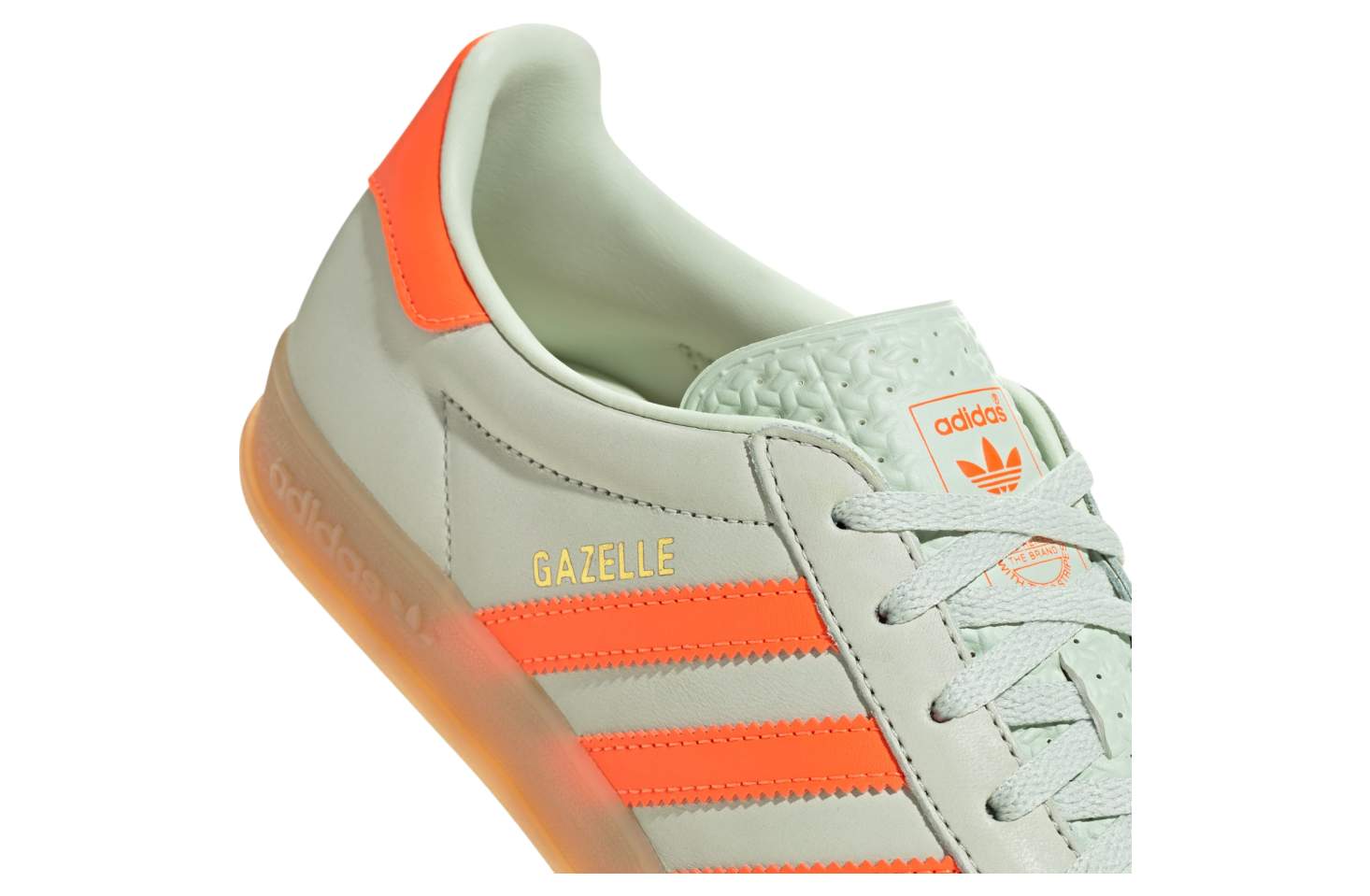 Adidas Gazelle Indoor WMNS Linen Green / Solar Orange