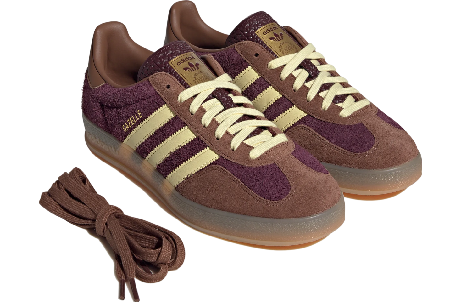 Adidas Gazelle Indoor WMNS Maroon / Almost Yellow