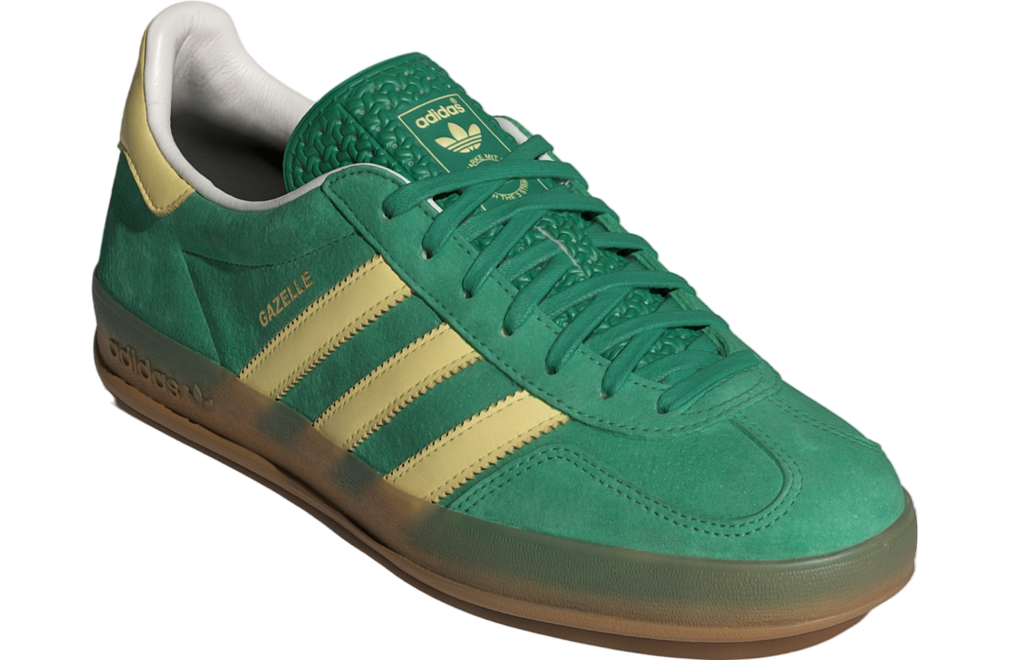 Adidas Gazelle Indoor WMNS Semi Court Green / Almost Yellow