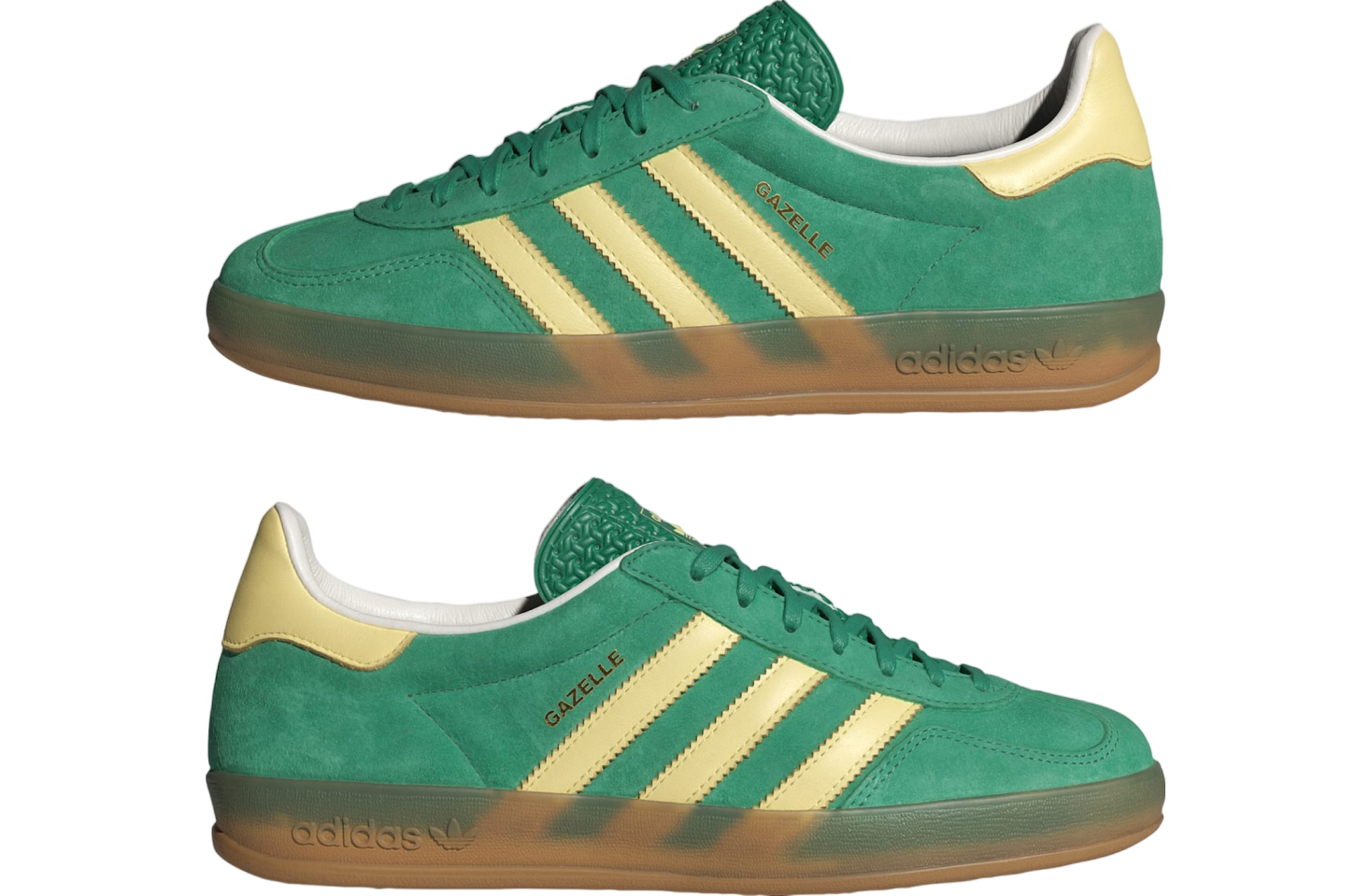 Adidas Gazelle Indoor WMNS Semi Court Green / Almost Yellow