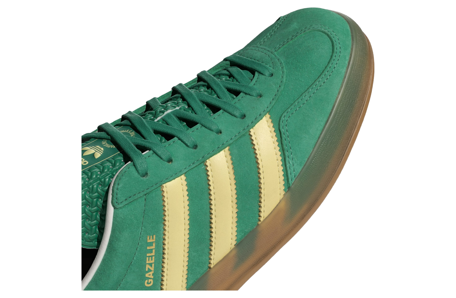 Adidas Gazelle Indoor WMNS Semi Court Green / Almost Yellow