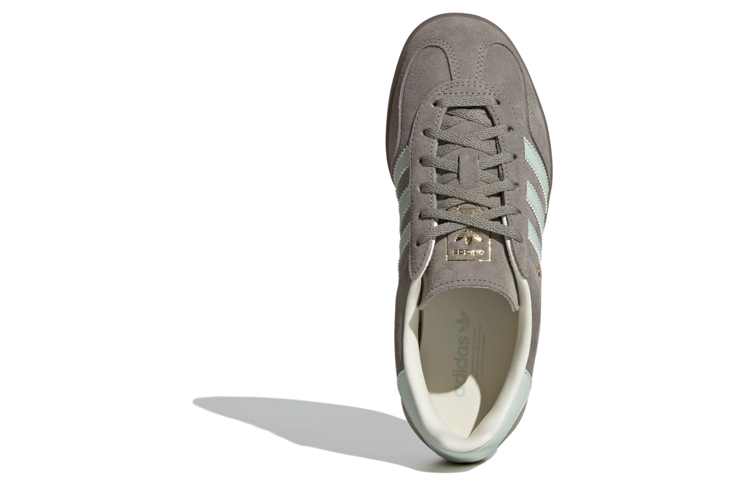 Adidas Gazelle Indoor WMNS Silver Pebble / Linen Green