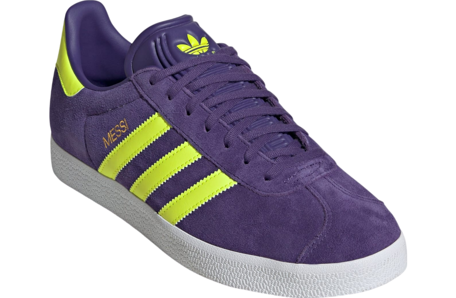 Adidas Gazelle Messi Soccer Purple / Lucid Lemon