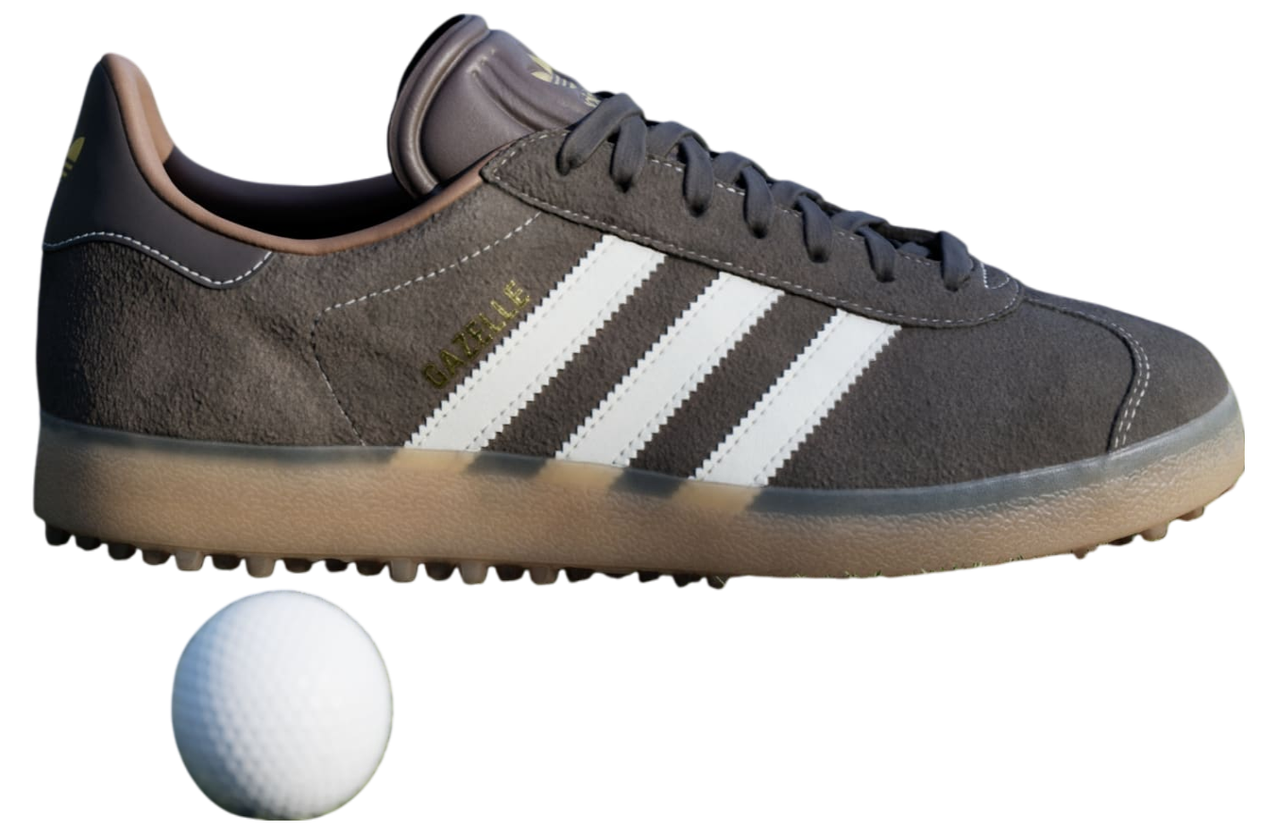 Adidas Gazelle Spikeless Dark Brown / Chalk White