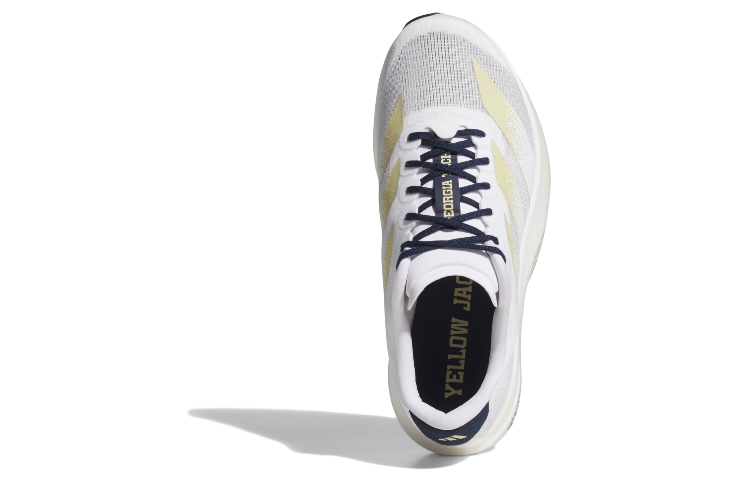 Adidas Georgia Tech Yellow Jackets Adizero Evo SL Cloud White / Team Sand