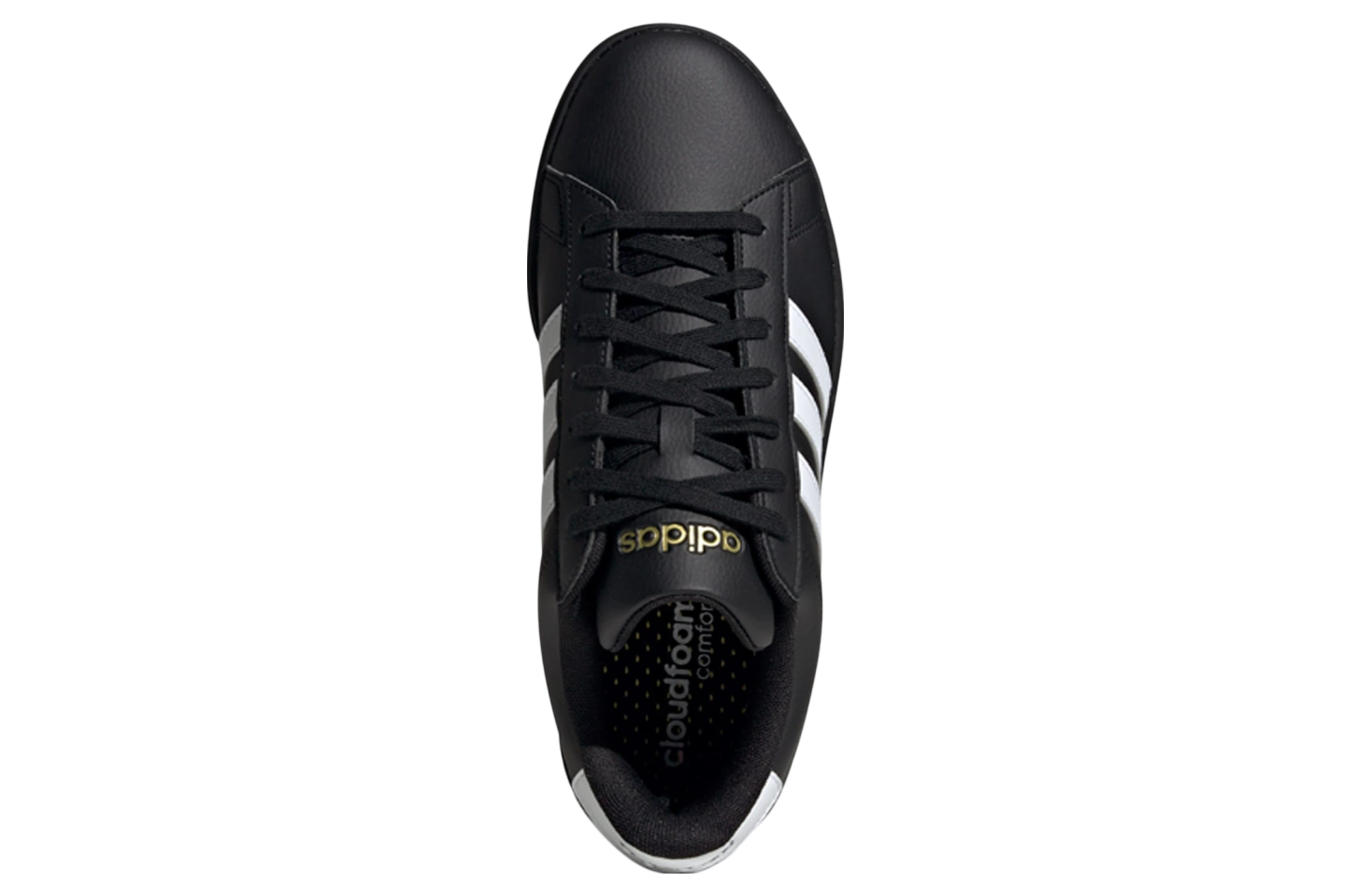 Adidas Grand Court 2.0 Core Black / Cloud White / Gold Metallic