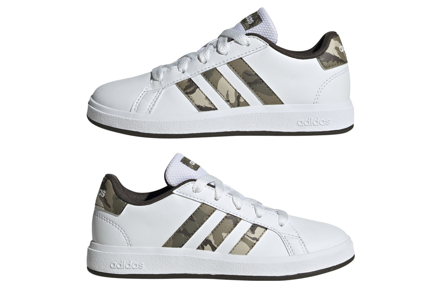 Adidas Grand Court 2.0 K GS Cloud White / Olive Strata