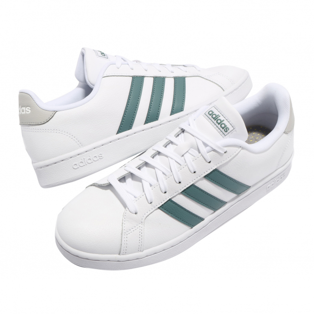 adidas Grand Court Cloud White Green Grey