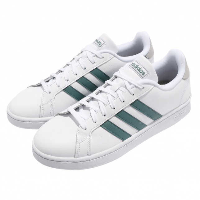 adidas Grand Court Cloud White Green Grey