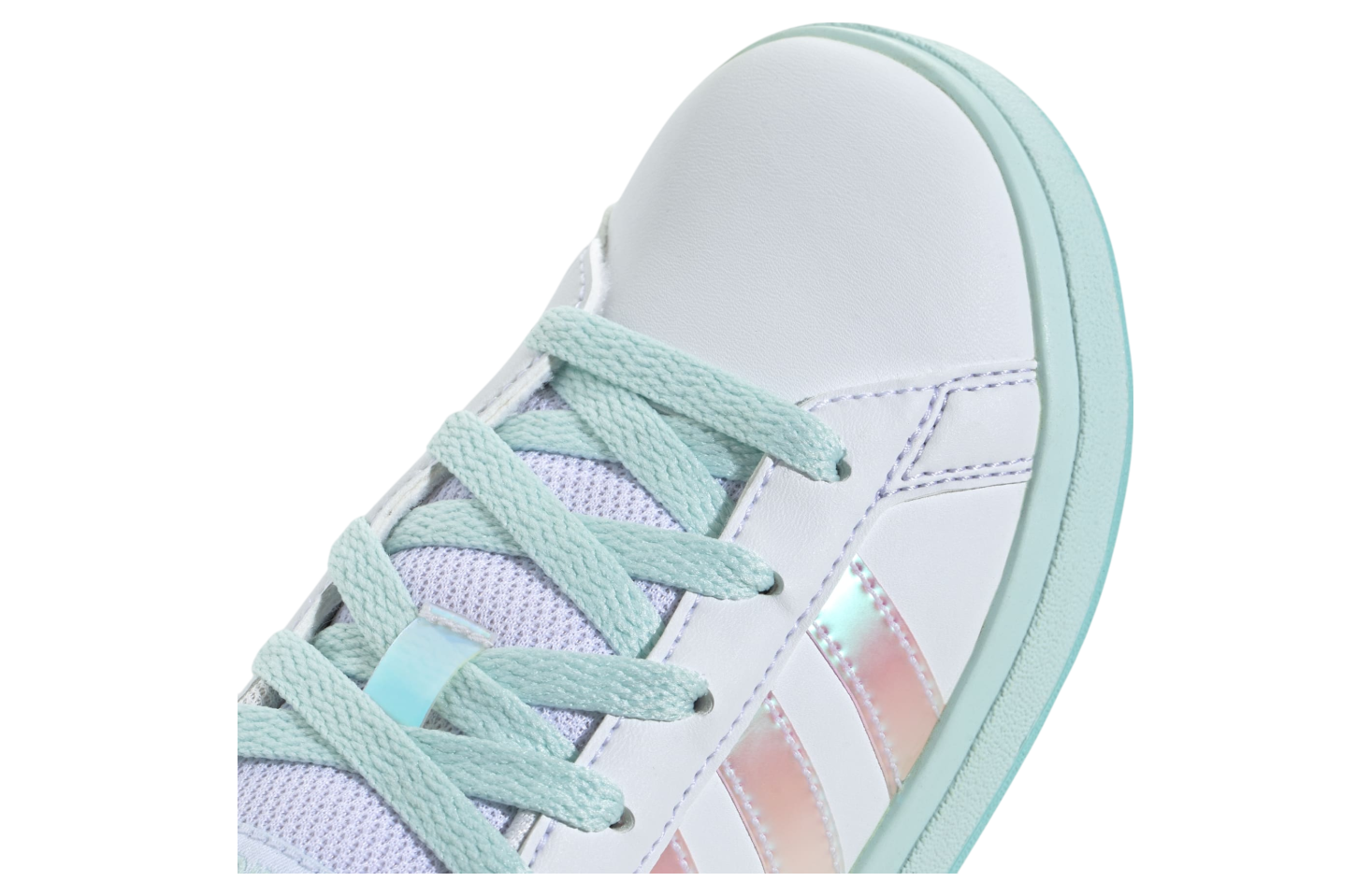 Adidas Grand Court Lifestyle Lace GS Cloud White / Flash Aqua