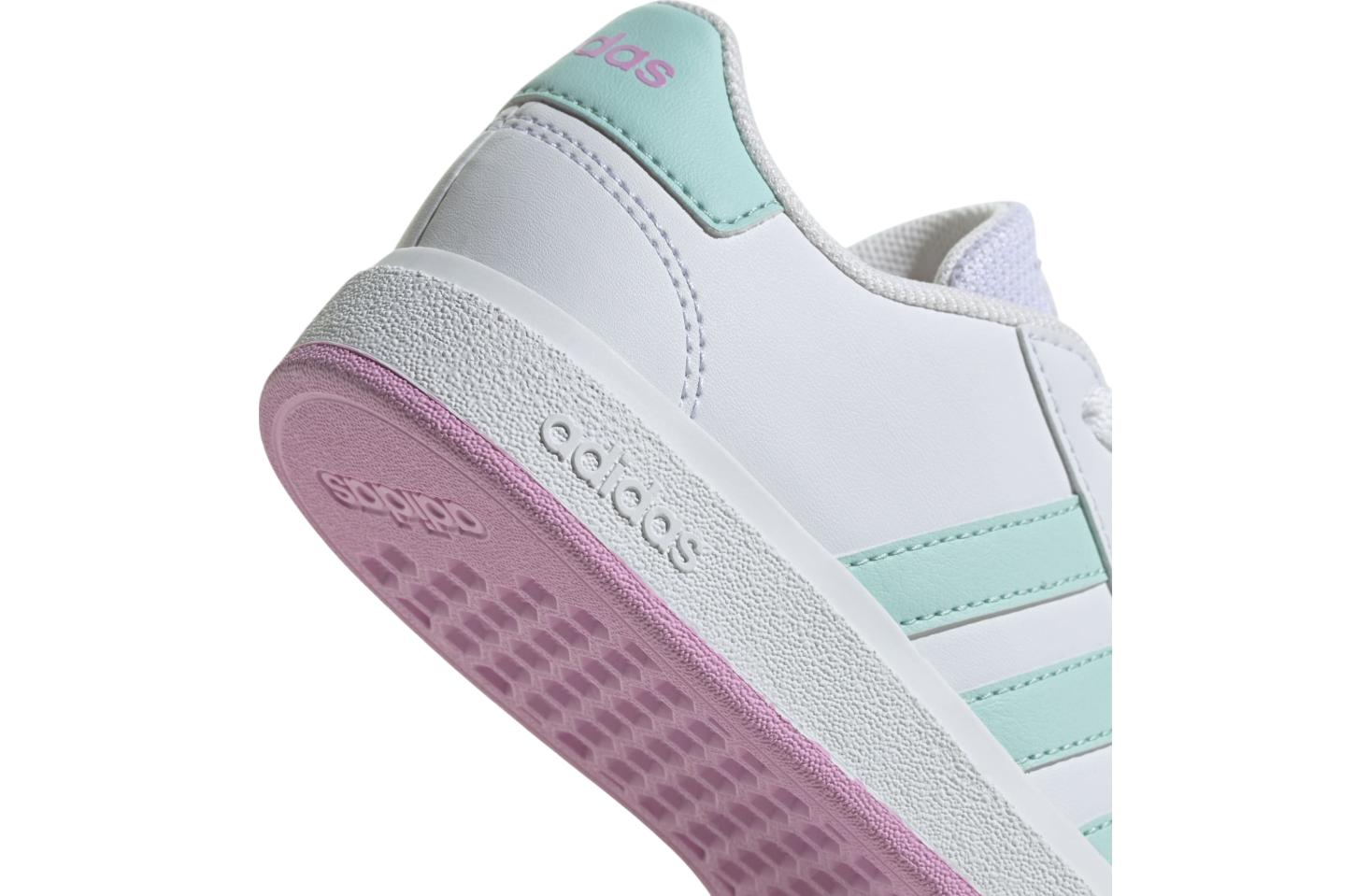 Adidas Grand Court Lifestyle Lace-Up GS Cloud White / Semi Flash Aqua