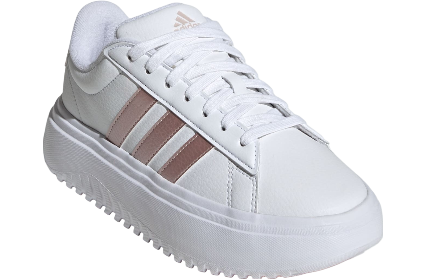 Adidas Grand Court Platform WMNS Cloud White / Sandy Pink Met.