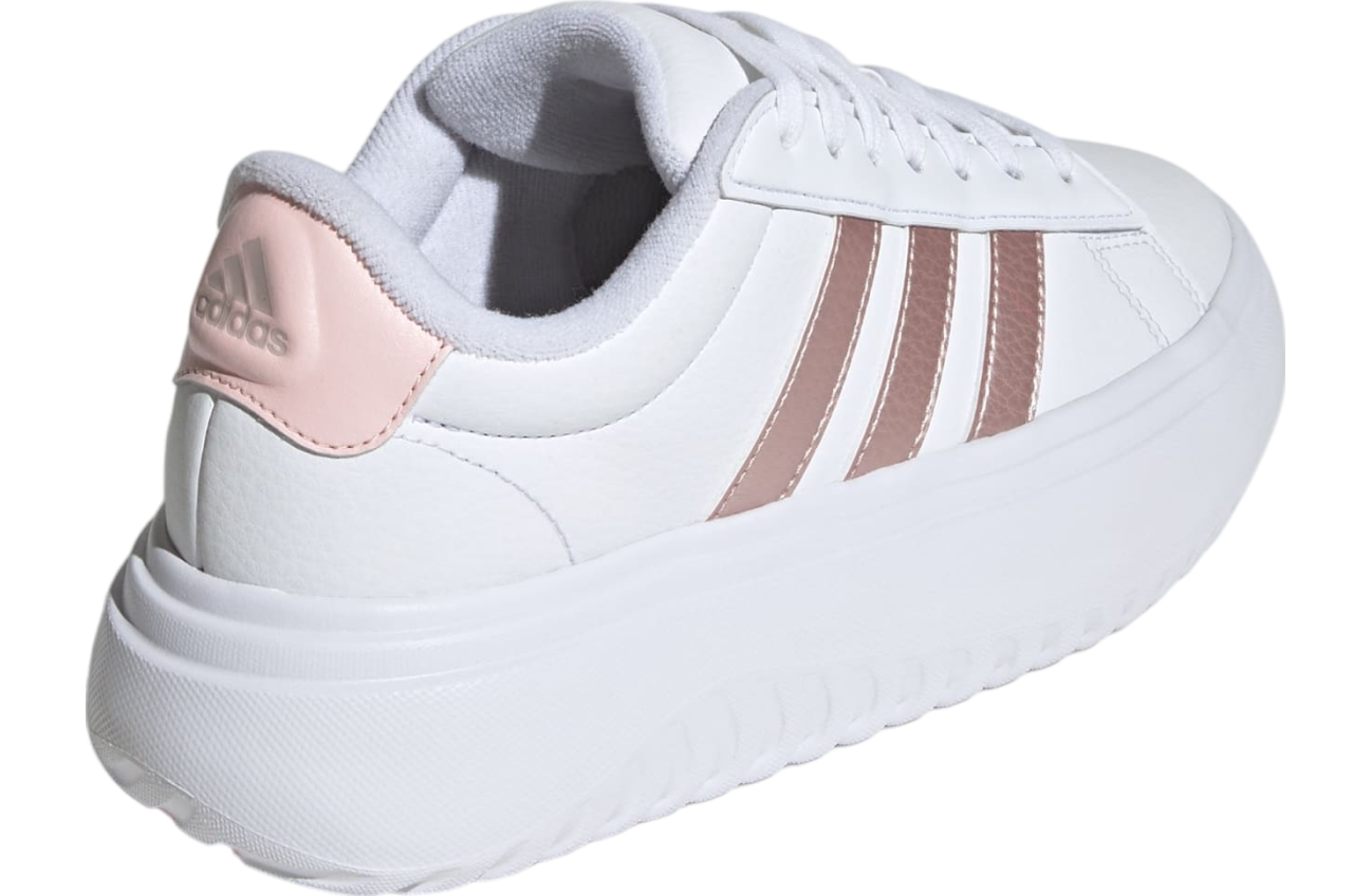 Adidas Grand Court Platform WMNS Cloud White / Sandy Pink Met.