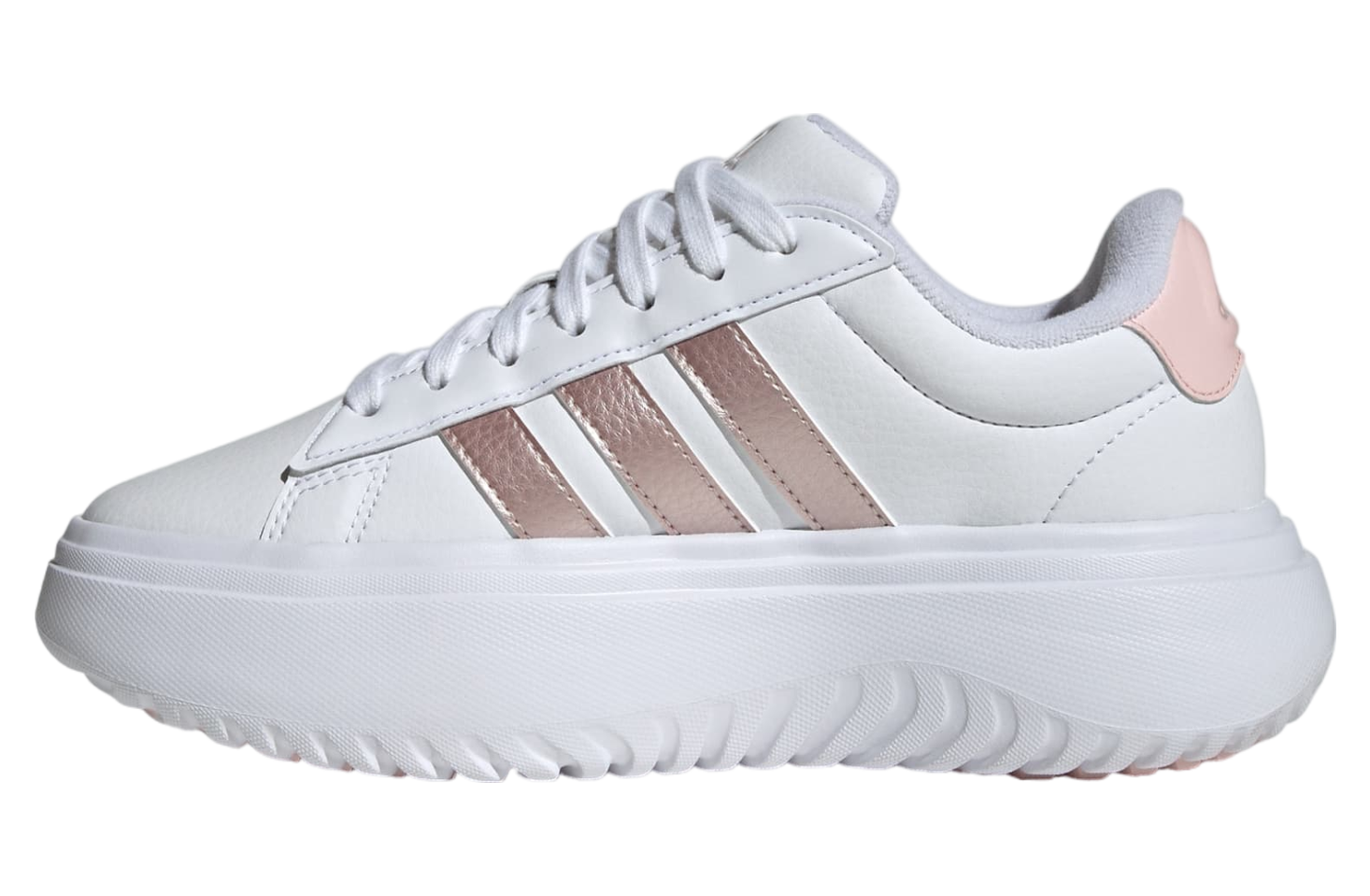 Adidas Grand Court Platform WMNS Cloud White / Sandy Pink Met.