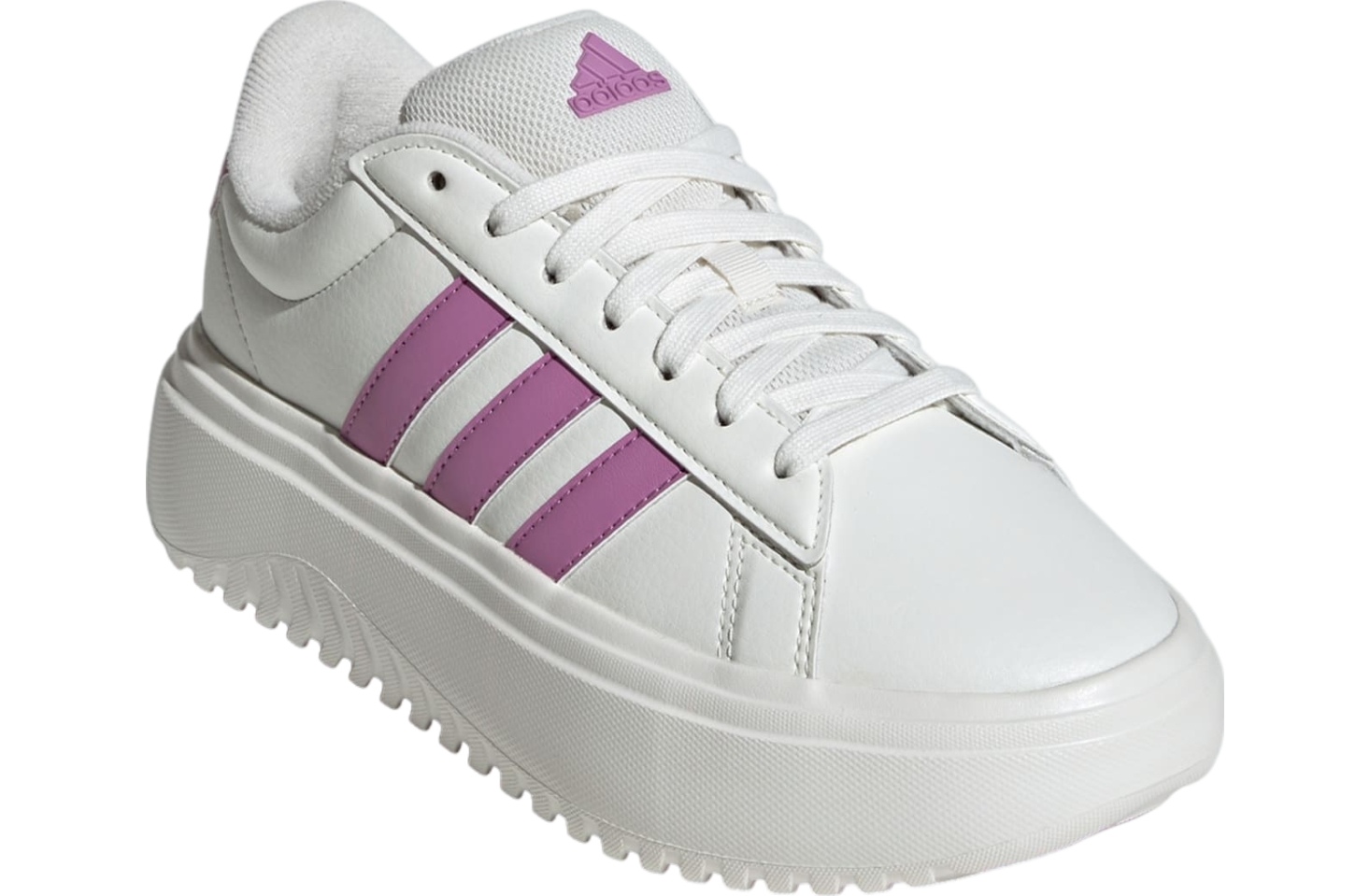 Adidas Grand Court Platform WMNS Core White / Preloved Purple