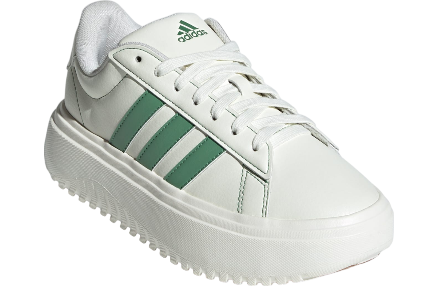 Adidas Grand Court Platform WMNS Off White / Preloved Green