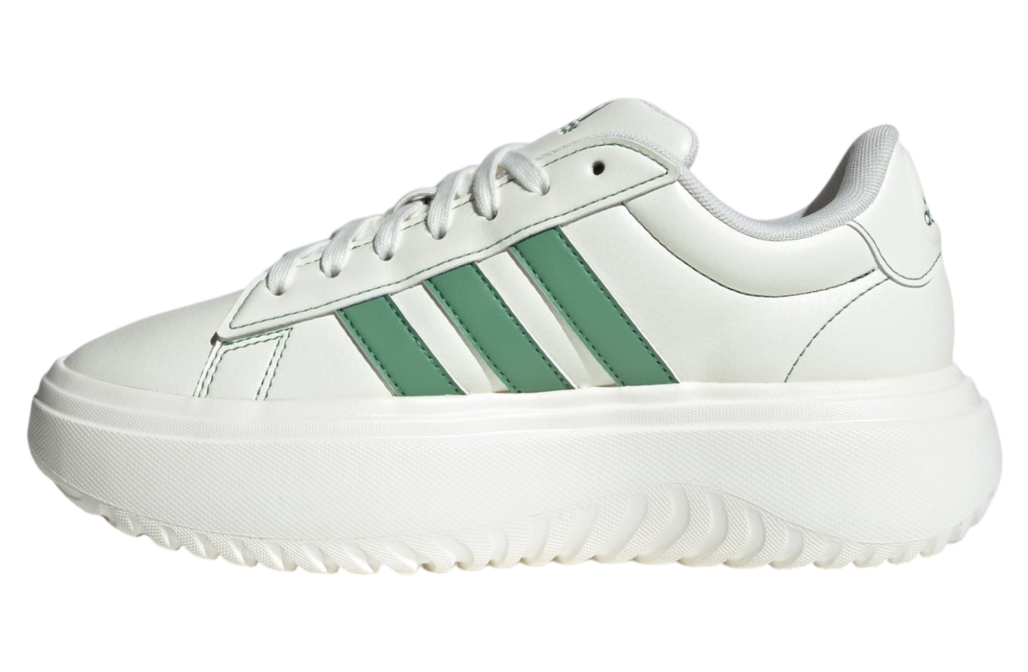 Adidas Grand Court Platform WMNS Off White / Preloved Green