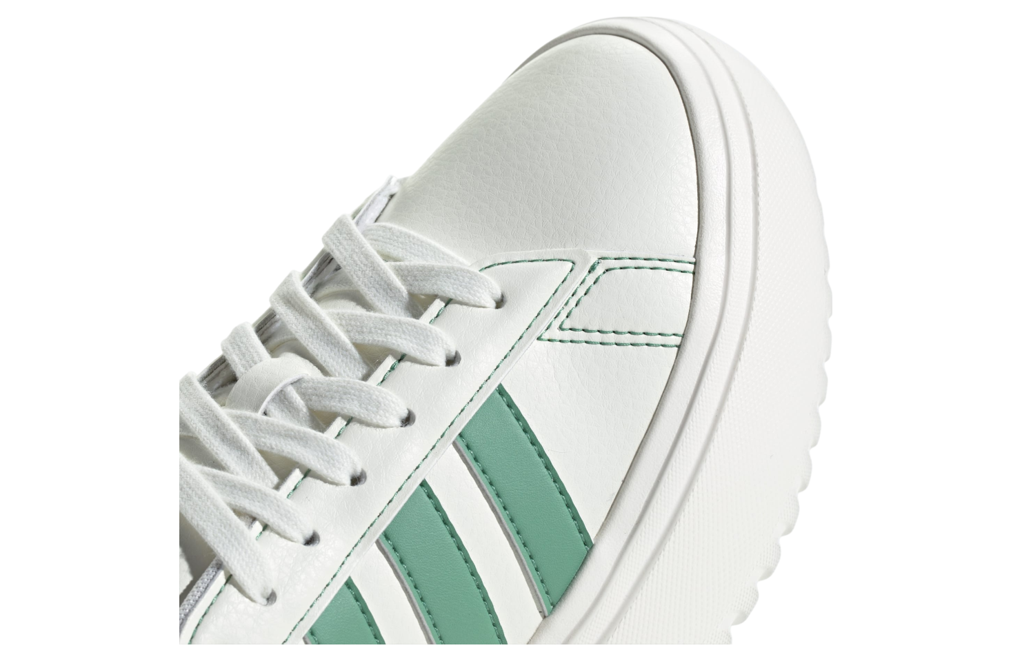 Adidas Grand Court Platform WMNS Off White / Preloved Green