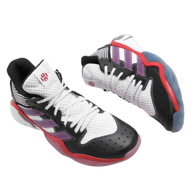 adidas Harden Step Back Cloud White Glory Purple - Apr 2020 - EH1995