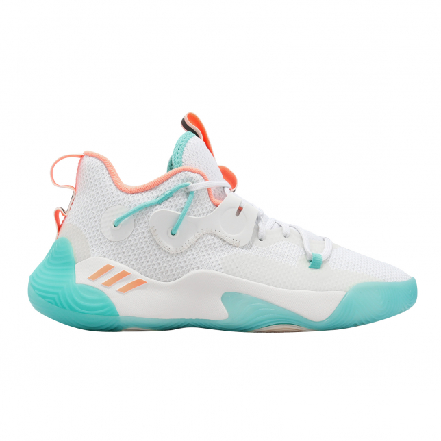 adidas Harden Stepback 3 Footwear White Beam Orange GW4215 ...