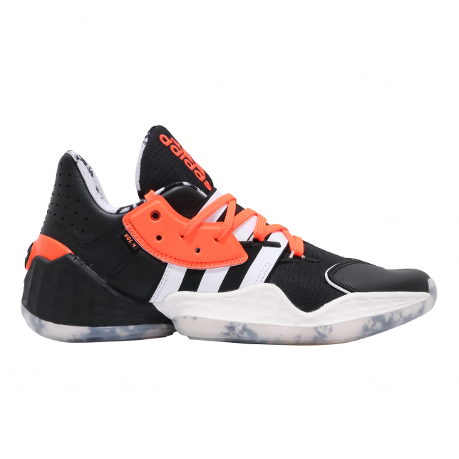 adidas Harden Vol 4 Core Black Footwear White Solar Orange