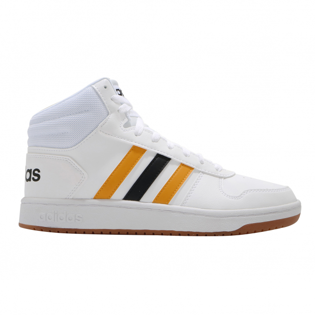 adidas Hoops 2.0 Mid Footwear White Active Gold