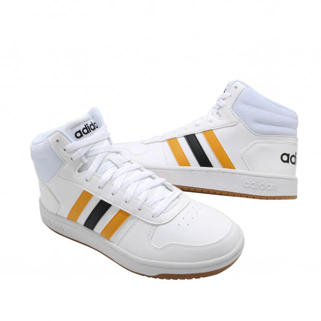 adidas Hoops 2.0 Mid Footwear White Active Gold