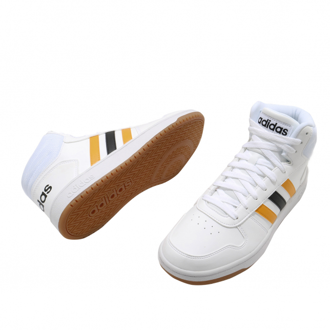 adidas Hoops 2.0 Mid Footwear White Active Gold