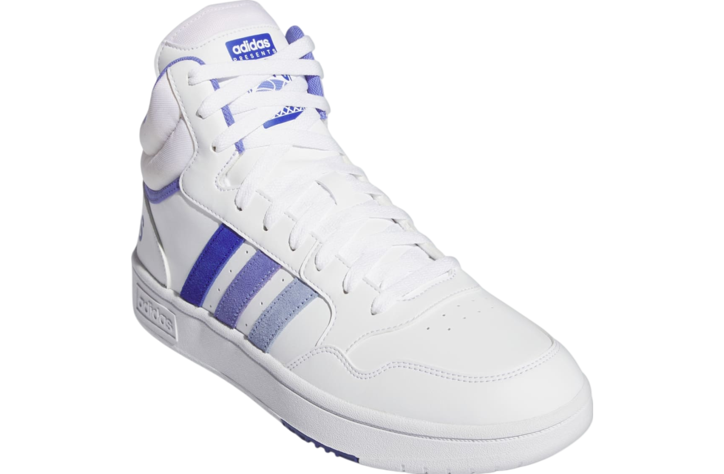 Adidas Hoops 3.0 Mid Classic Vintage Cloud White / Blue Spark