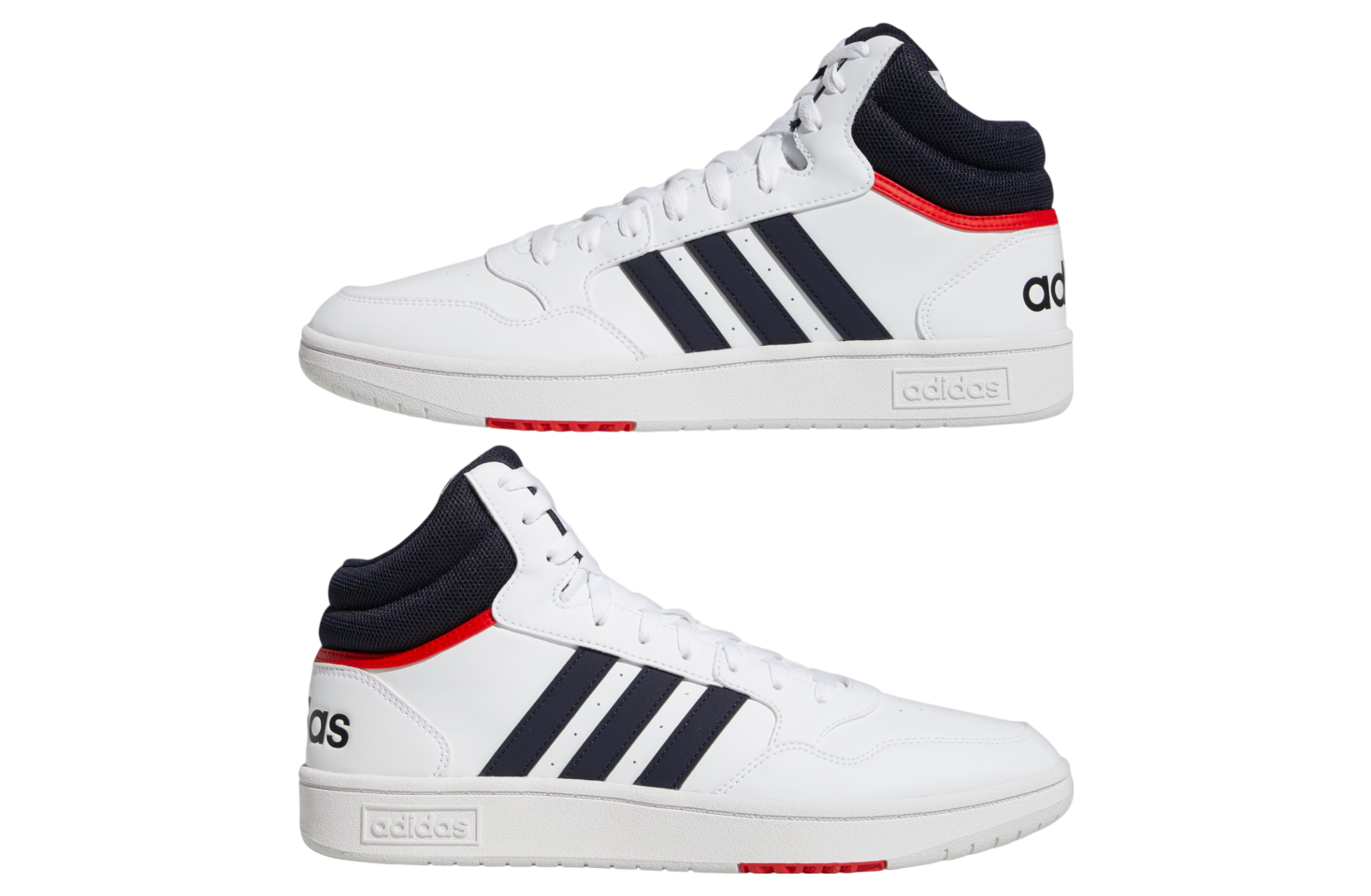 Adidas Hoops 3.0 Mid Classic Vintage Cloud White / Legend Ink / Vivid Red