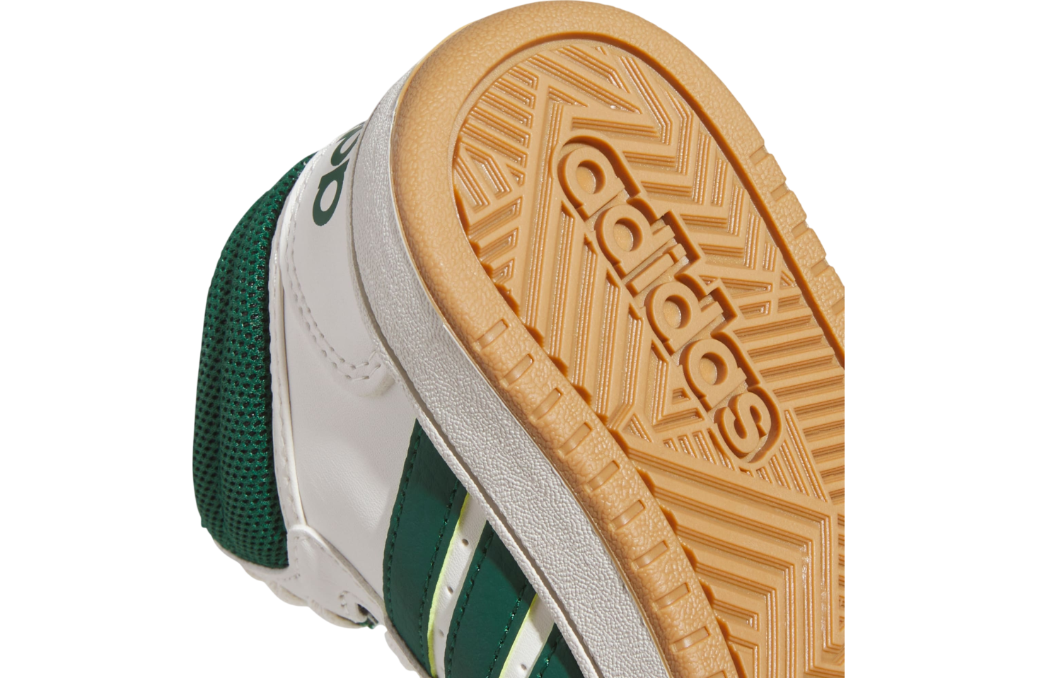 Adidas Hoops Mid GS Core White / Collegiate Green