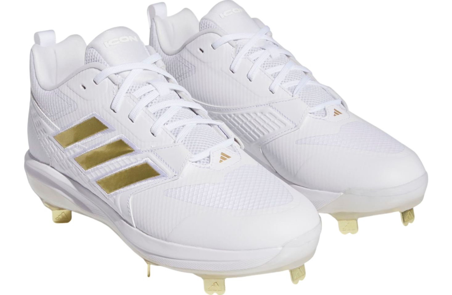 Adidas Icon 8 Cleats Cloud White / Gold Metallic