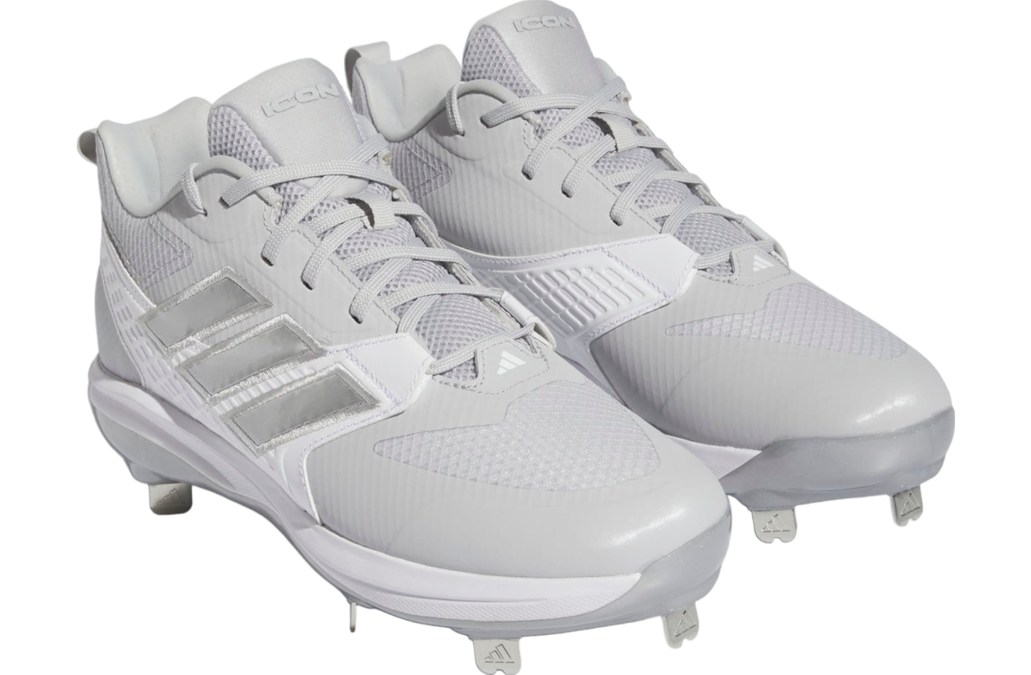 Adidas Icon 8 Cleats Team Light Grey / Silver Metallic